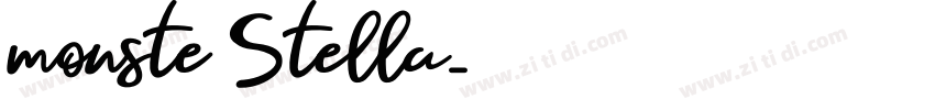 monste Stella字体转换